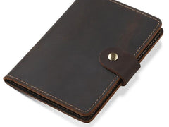 Cool Leather Mens Small Passport Wallet Slim billfold Travel Wallets for Men
