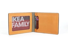 Cool Leather Mens Camouflage License Wallet Front Pocket Wallet Slim Card Wallet for Men
