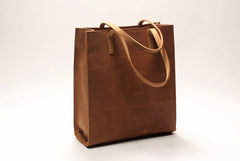 Vintage WOMENs LEATHER Tote Bag Stylish Leather Work Tote Purses FOR WOMEN