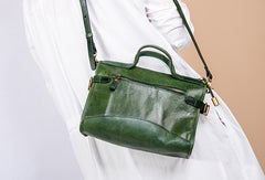 Handmade Genuine Leather Handbag Bag Messenger Bag Crossbody Bag Shoulder Bag Purse For Women - EverHandmade