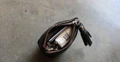 Mini LEATHER Womens Small Wallet Change Wallet Makeup Pouches FOR Women