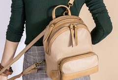 Handmade Genuine Leather Cute Backpack Bag Travel bag Women Leather Purse - EverHandmade