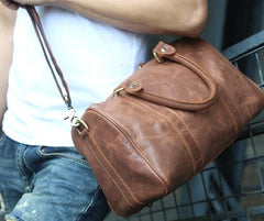 Leather Mens Small Weekender Bags Travel Bag Shoulder Bags for men