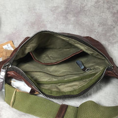 Cool Leather Mens FANNY PACK MENS WAIST BAG HIP PACK BELT BAG FOR MEN