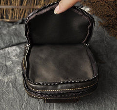 Leather Mens Cool Sling Bag Shoulder Sling Bag Chest Bag for men