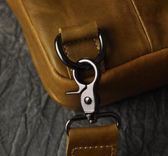 Leather Mens Cool Sling Bag Shoulder Sling Bag Chest Bag for men