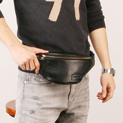 Leather Mens FANNY PACK MENS WAIST BAG HIP PACK BELT BAG FOR MEN