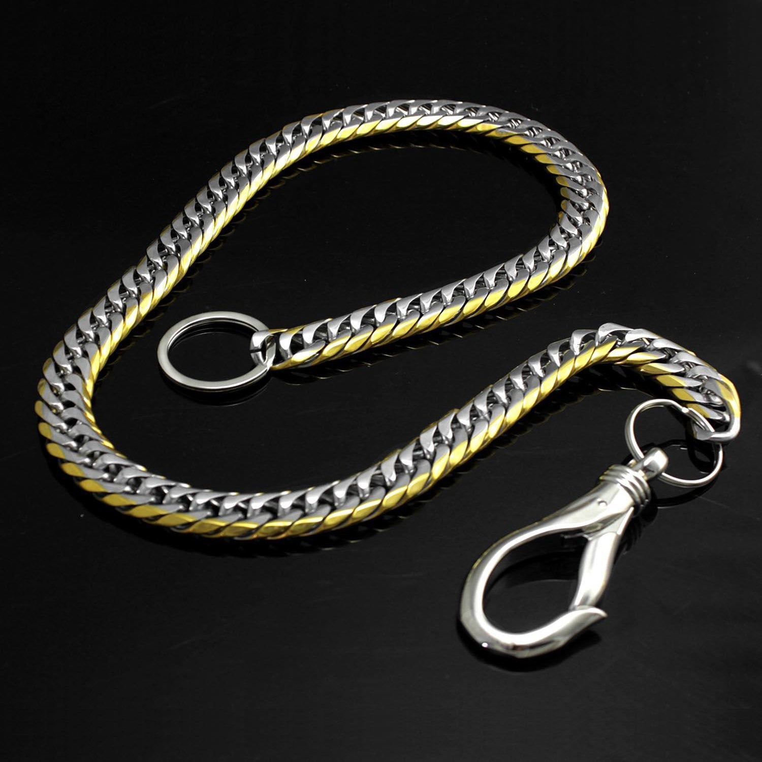 32 Inch Solid Stainless Steel Wallet Chain Cool Punk Rock Biker Trucker Wallet Chain Trucker Jean Chain for Men
