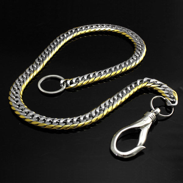 32 Inch Solid Stainless Steel Wallet Chain Cool Punk Rock Biker Trucker Wallet Chain Trucker Jean Chain for Men