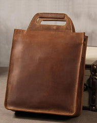 Cool Leather Vintage Mens Brown Coffee Handbag Shoulder Bag for Men