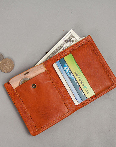 Cool Leather Men Small Wallet Bifold billfold Wallet for Men