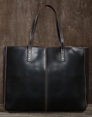Handmade Leather Mens Tote Bags Cool Handbag Shoulder Bag Work Bag Laptop Bag for Men