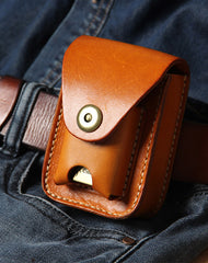 Leather Belt Pouch Mens Small Cases Waist Bag Hip Pack Belt Case for Men