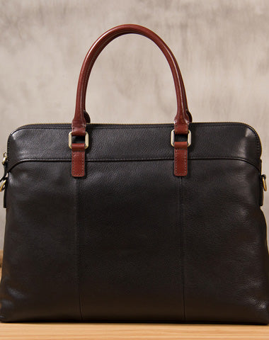 Leather Mens Briefcase Shoulder Bag Handbag Work Bags Business Bag for Men