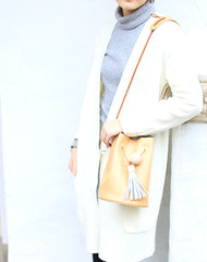 Mini LEATHER Bucket Bag WOMENs SHOULDER BAG Purses FOR WOMEN