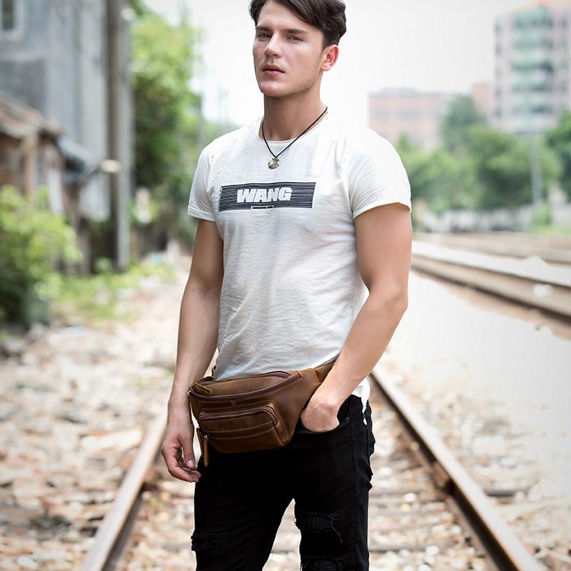Waist bag top for men