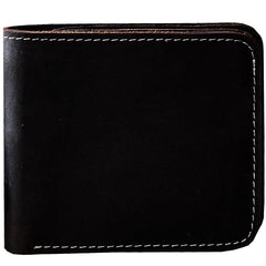 Vintage Leather Mens Small Wallet Bifold billfold Wallet for Men