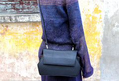 Handmade small phone clutch purse leather crossbody bag shoulder bag women - EverHandmade