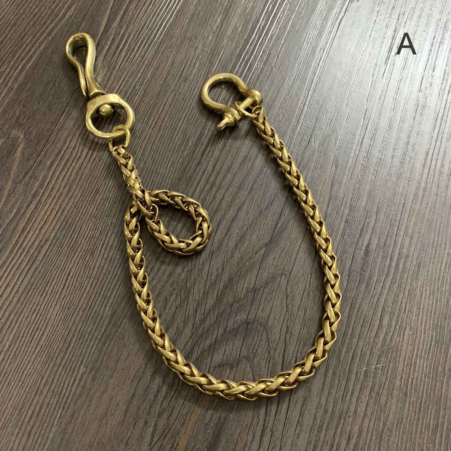 Badass Gold 18'' BIker Chain Wallet Pants Chain jeans chain jean chain Wallet Chain For Men