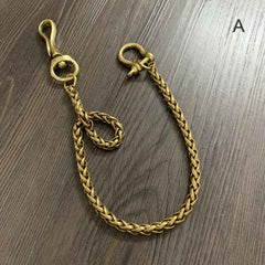 Badass Gold 18'' BIker Chain Wallet Pants Chain jeans chain jean chain Wallet Chain For Men