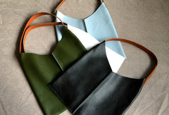 Stylish Unique Leather Tote Bag Purse Shoulder Bag Handbag For Women - EverHandmade