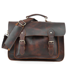 Vitnage Brown Leather Men's Camera Messenger Bag SLR SIDE BAG Camera Handbag For Men