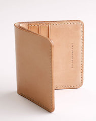 Handmade Leather Minimalist Womens Mens Bifold Small Wallet billfold Wallets for Men