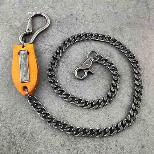 28'' Metal PUNK CHAIN BIKER SILVER WALLET CHAIN Metal LONG PANTS CHAIN SILVER je WG00482094