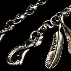Brass Silver biker trucker Skull wallet Chain for chain wallet biker wallet trucker wallets