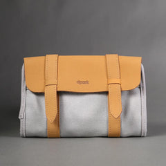 Fashion Canvas Men's Twofold Multi-Function Digital Storage Bag Mobile Phone Clutch For Men
