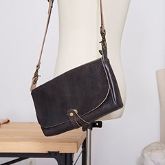 Cool Leather Mens Small Side Bag Leather Courier Bags Messenger Bags Side Bag for Men