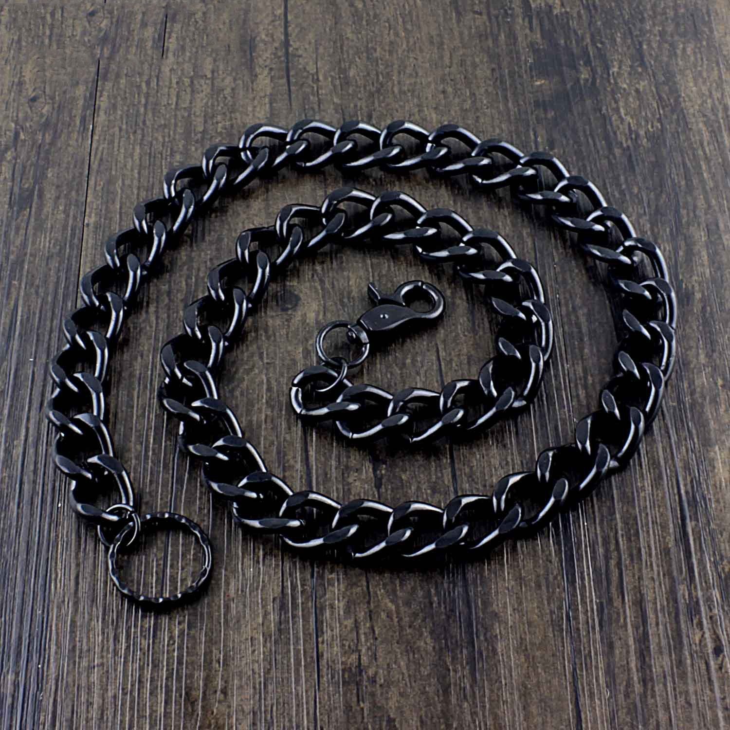 Cool Black Punk Pants Chain Biker Wallet Chain Black jeans chain jean chain Long Wallet Chain For Men