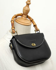 Brown LEATHER Small Cute HandBag WOMEN SHOULDER BAG Saddle Crossbody Purse FOR WOMEN