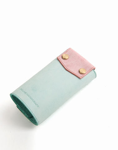 Handmade Cute LEATHER Womens Small Key Wallet Leather Key Holders FOR Women