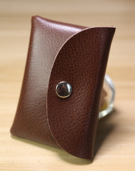 Cute Women Coffee Leather Mini Coin Wallet Change Wallet For Women