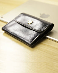 Cute Women Leather Mini Zip Coin Wallet Dark Coffee Change Wallets Slim Billfold Wallet For Women