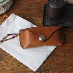 Handmade Mens Womens Cool Wooden Leather Glasses Case Glasses Box Glasses Holder Eyeglass Case