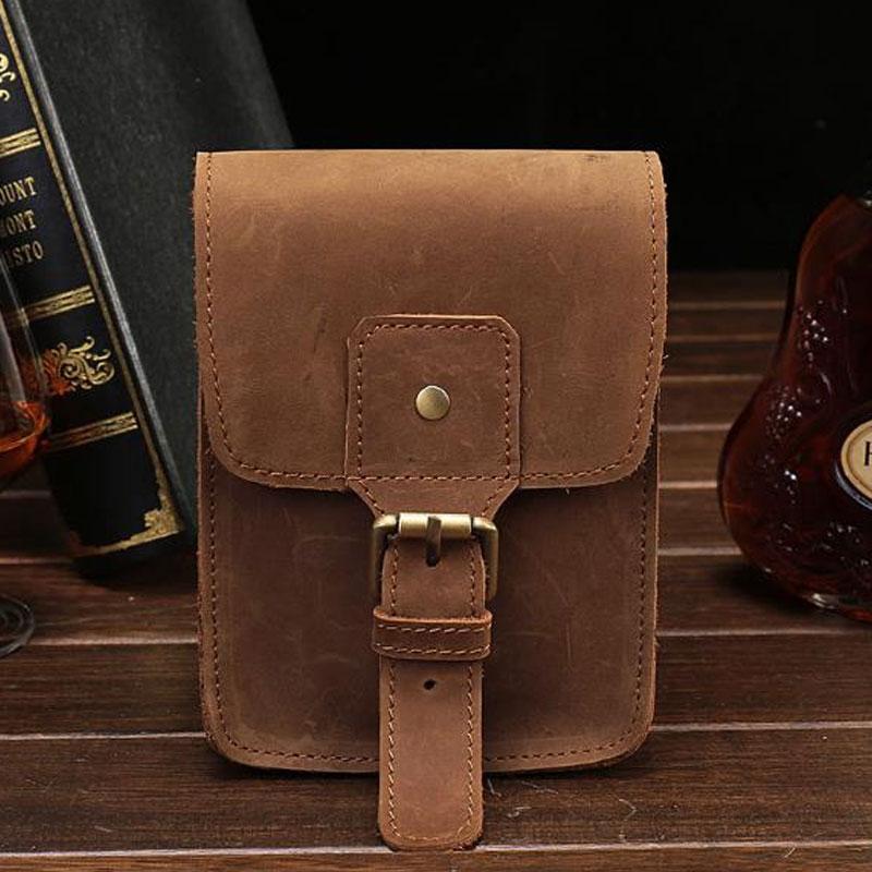 leather cigarette case with belt loop Handmade Sewing Genuine Lighter Holder and Can Hold One Pack for Cigarette Lighter Name Card,Black : Industrial & Scientific size belt Leather Cigarette Case W/ Belt