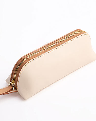 Cute Leather Womens Zipper Makeup Purse Clutch Glasses Case Makeup Holder for Women