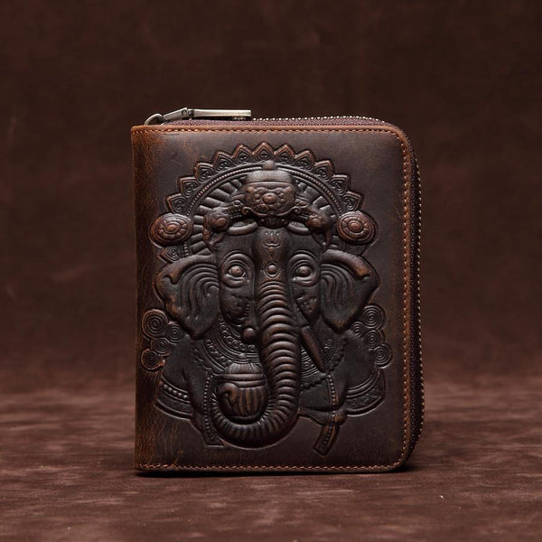 Brown Mens Leather Billfold Cards Wallets Zip Cards Wallet Card Wallet Lot of Ca FY00682134