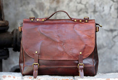 Handmade messenger bag briefcase satchel purse leather crossbody bag  shoulder bag women