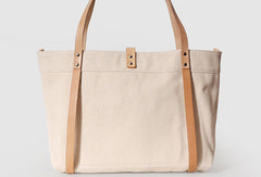 Handmade Canvas Leather purse handbag shoulder bag for women leather tote bag - EverHandmade