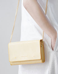 Cute Leather Womens Mini Chain Purse Makeup Fashion Handbags Chain Shoulder Bag for Women