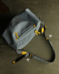 Womens Nylon Black&Pink Large Sling Bag Shoulder Sports Gym Bag Nylon Overnight Crossbody Bag for Ladies