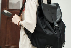 Genuine Leather Cute Travel Bag Backpack Bag Shoulder Bag Black Women Leather Purse
