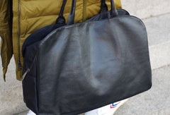 Handmade Genuine Leather Large Handbag Shopper Bag Shoulder Bag Purse For Women