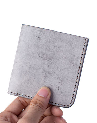 Handmade Cute Slim Leather Womens Bifold Small Wallets billfold Wallet for Women