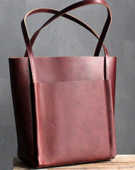 Stylish LEATHER Brown WOMEN Tote Bag Tote Shoulder Purses FOR WOMEN