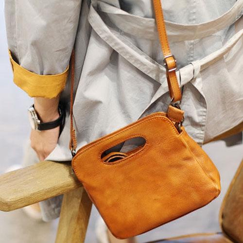 Women's Satchel Purse Brown Leather Satchel Purse - Annie Jewel