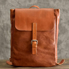 Brown Leather Mens Women Backpack Satchel Backpack School Backpack for men